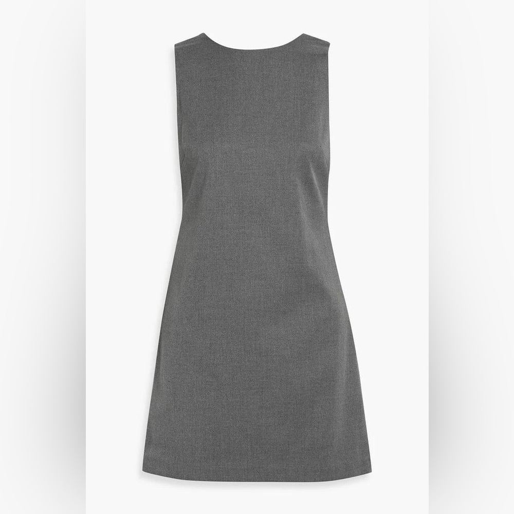 Alice + Olivia Classic Coley Mini Dress Grey - Picture 2 of 4